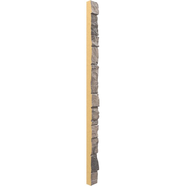 Ekena Millwork Universal Outside Corner for StoneWall Faux Stone Siding Panels - PNUOC03X48BB