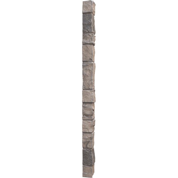 Ekena Millwork Universal Outside Corner for StoneWall Faux Stone Siding Panels - PNUOC03X48BB