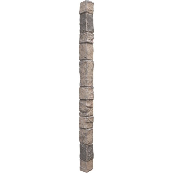 Ekena Millwork Universal Outside Corner for StoneWall Faux Stone Siding Panels - PNUOC03X48BB