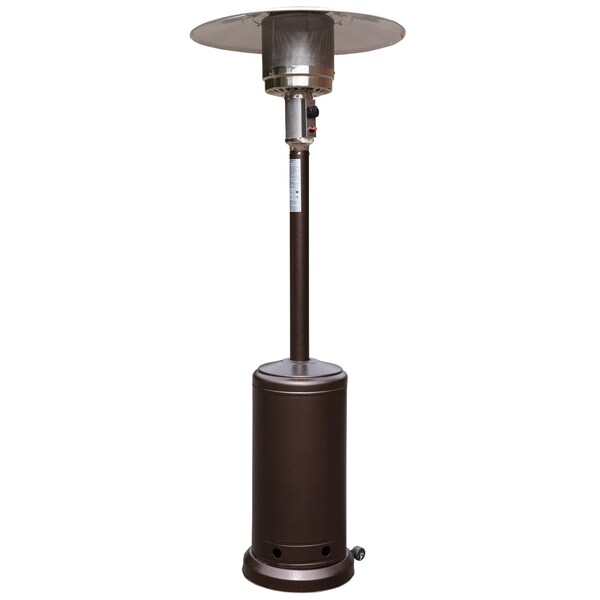 Flash Furniture Round Outdoor Patio Heater - Bronze -7.5 Feet Tall - NAN-HSS-AGH-BR-GG