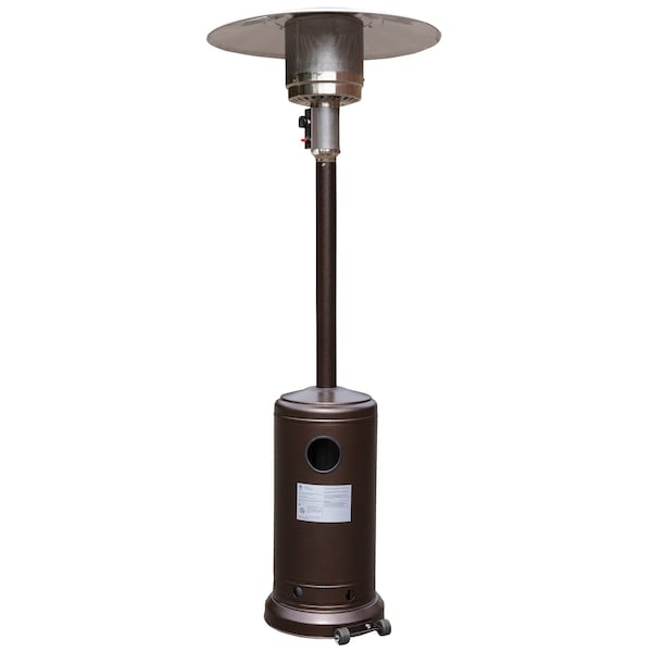 Flash Furniture Round Outdoor Patio Heater - Bronze -7.5 Feet Tall - NAN-HSS-AGH-BR-GG