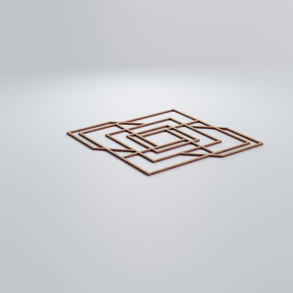 Ekena Millwork Large Norwood Decorative Fretwork Wood Wall Panels, Birch, 23 3/8"W x 23 3/8"H x 3/8"T - WALW24X24X0375NWDBI