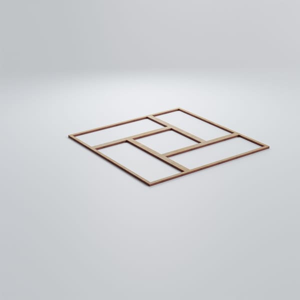 Ekena Millwork Large Sheffield Decorative Fretwork Wood Wall Panels, Birch, 23 3/8"W x 23 3/8"H x 3/8"T - WALW24X24X0375SHFBI