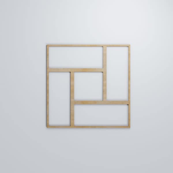 Ekena Millwork Large Sheffield Decorative Fretwork Wood Wall Panels, Birch, 23 3/8"W x 23 3/8"H x 3/8"T - WALW24X24X0375SHFBI
