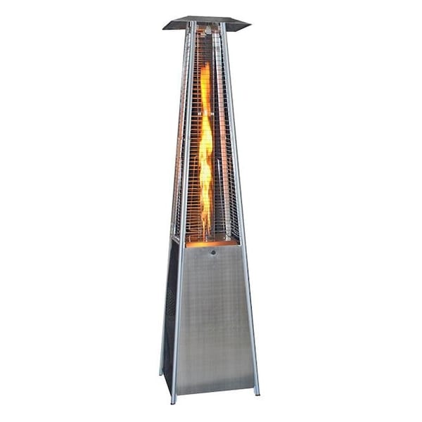Sunheat SUNHEAT PHSQSS Square Variable Flame Patio Heater In Stainless Steel - 99480