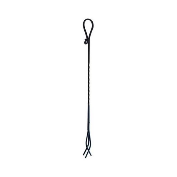 Dare2Decor 15513 Black Twisted Steel Fireplace Tongs - DA153622