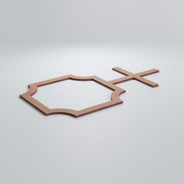 Ekena Millwork Medium Bradley Decorative Fretwork Wood Wall Panels, Wood (Paint Grade), 26 7/8"W x 15 3/8"H x 3/8"T - WALW16X16X0375BRDMF