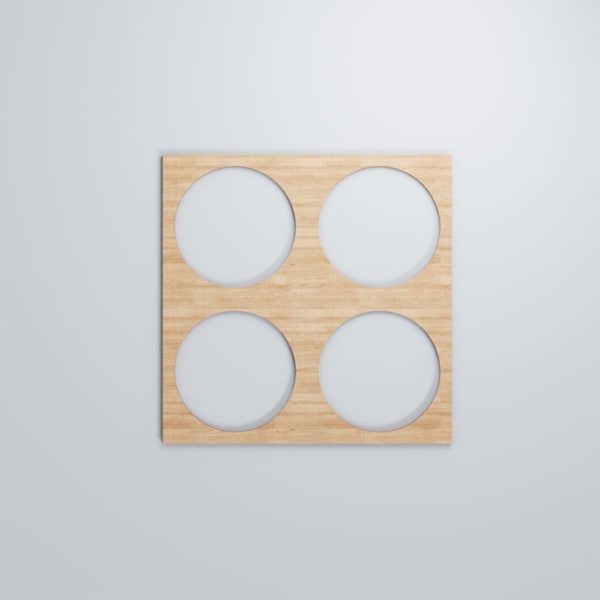 Ekena Millwork Large Wembley Decorative Fretwork Wood Wall Panels, Alder, 23 3/8"W x 23 3/8"H x 3/8"T - WALW24X24X0375WEMAL