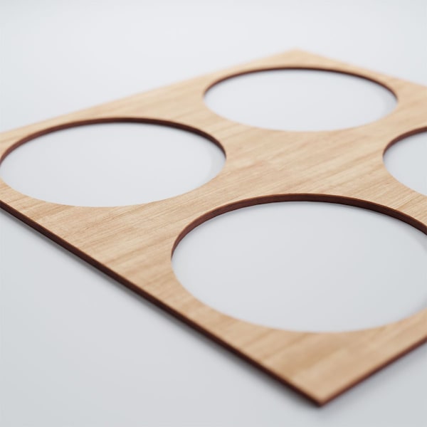 Ekena Millwork Large Wembley Decorative Fretwork Wood Wall Panels, Alder, 23 3/8"W x 23 3/8"H x 3/8"T - WALW24X24X0375WEMAL