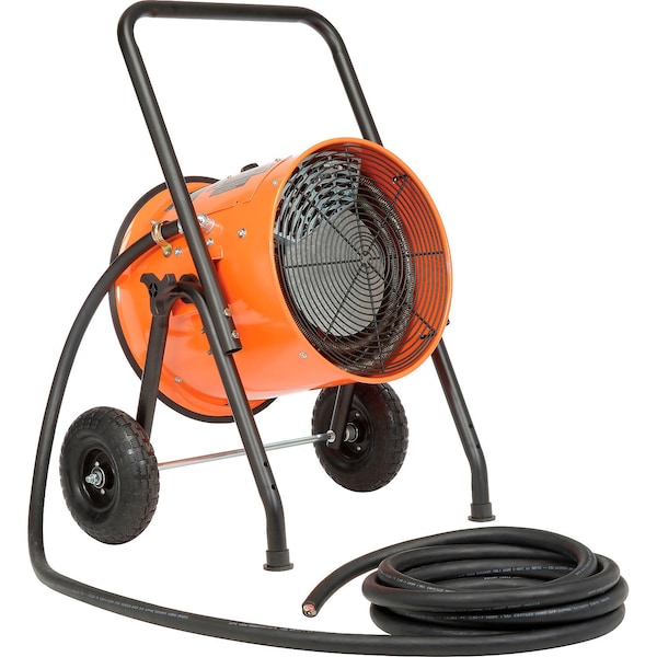 Global Industrial Portable Salamander Heater W/ Adjustable Thermostat, 240V, 3 Phase, 15000W - 653671