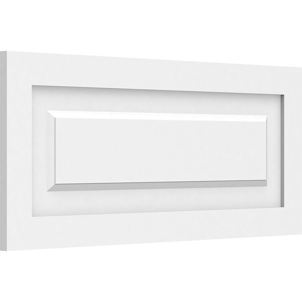 Ekena Millwork Harrison Raised Panel Decorative Wall Panel, 28"W x 12"H x 5/8"P - WALP28X12X062HAR