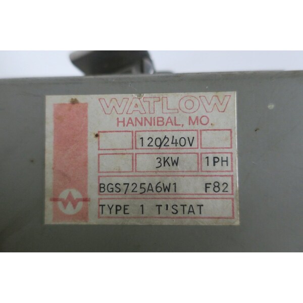 Watlow 1Ph 26In 3Kw 120/240V-Ac Immersion Heater - BGS725A6W1 F82