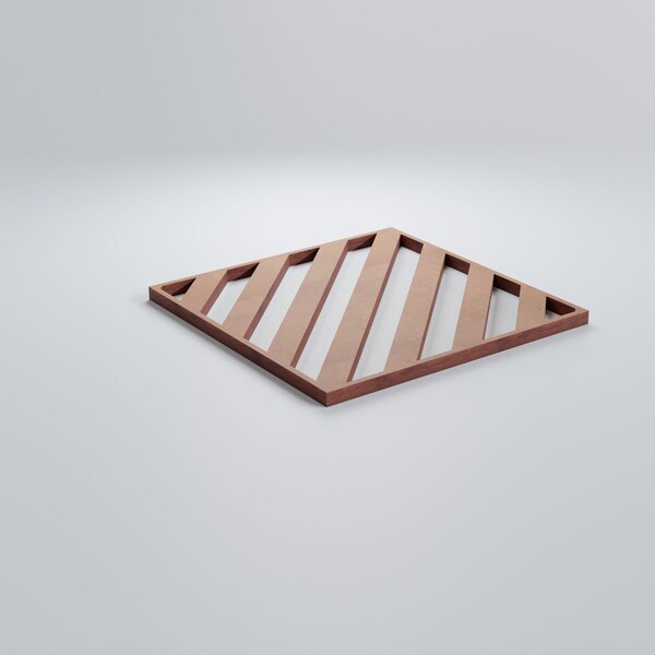 Ekena Millwork Extra Small Rothwell Decorative Fretwork Wood Wall Panels, Wood, 7 3/8"W x 7 3/8"H x 3/8"T - WALW08X08X0375RTWMF