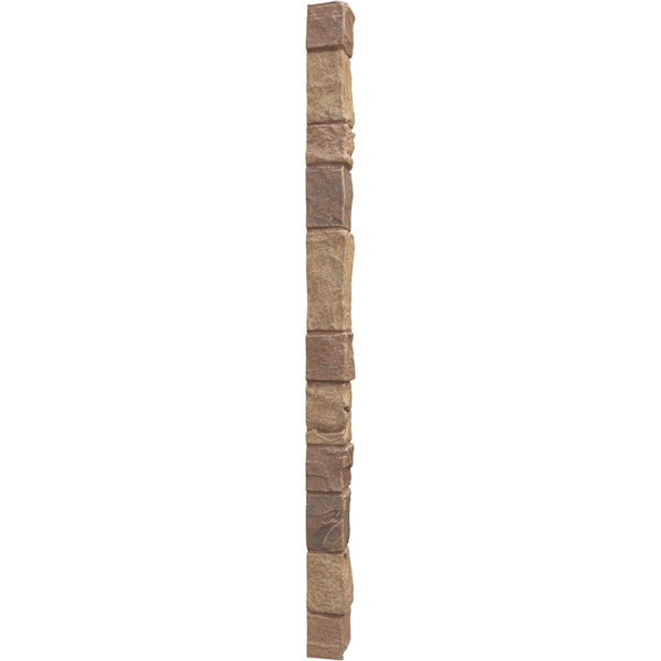 Ekena Millwork Universal Outside Corner for StoneWall Faux Stone Siding Panels - PNUOC03X48FB