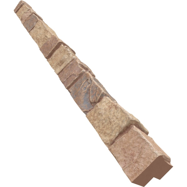 Ekena Millwork Universal Outside Corner for StoneWall Faux Stone Siding Panels - PNUOC03X48FB