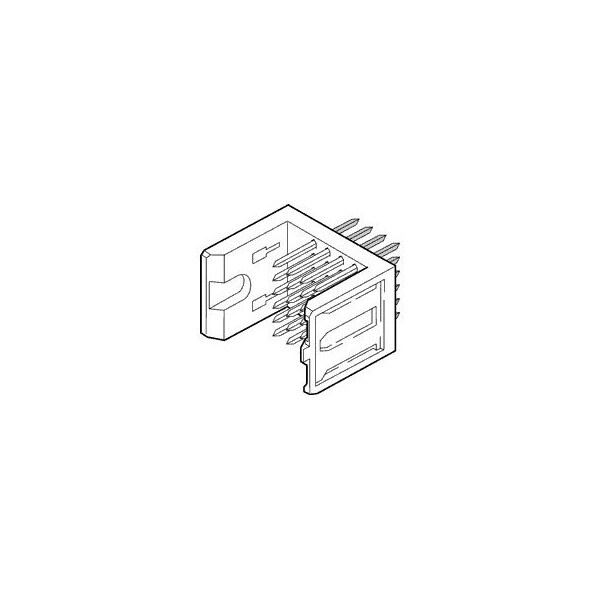 Conector de placa FCI, 192 contactos, 4 filas, macho, recto, paso de 0.079 pulgadas, terminal de soldadura - 88954-101LF