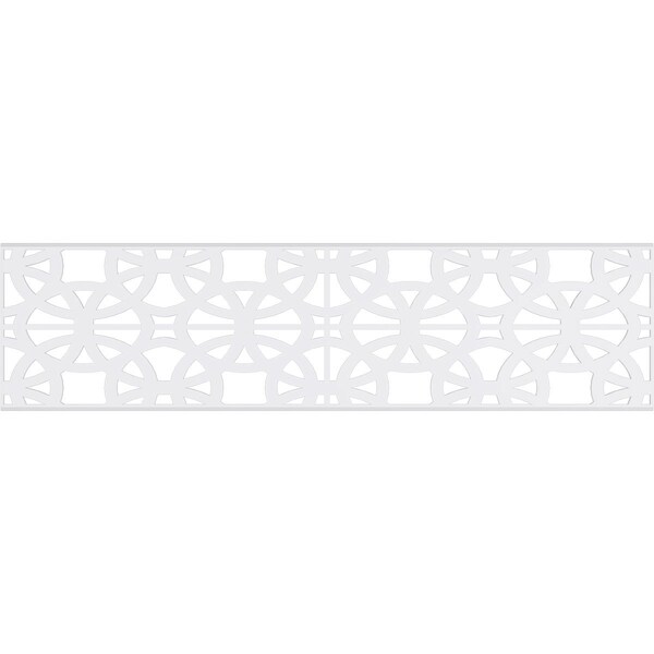 Ekena Millwork Set of Four Panels for 94 1/2"W x 24 1/4"H Brownsville Fretwork Wainscot Wall Paneling - WPKP12X01X47BNE