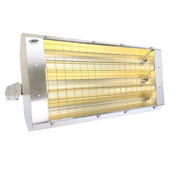 Fostoria Infrared Quartz Electric Heater, 1, 3 Phase, Stainless Steel, 480V AC - P-90-463-THSS