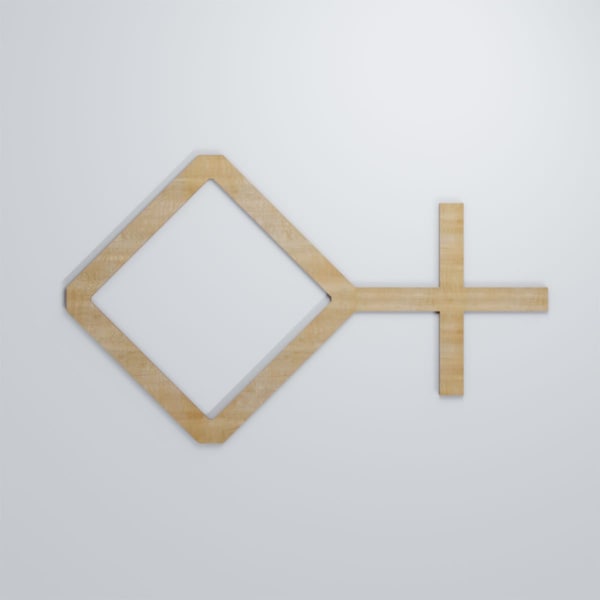Ekena Millwork Large Cameron Decorative Fretwork Wood Wall Panels, Birch, 39 "W x 23 3/8"H x 3/8"T - WALW24X24X0375CAMBI