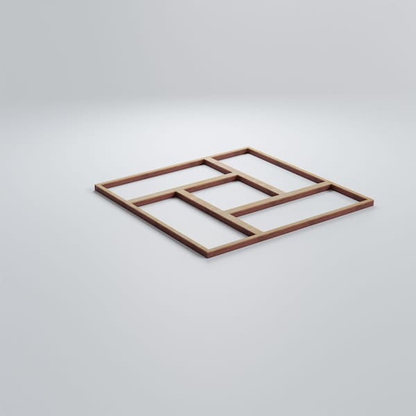 Ekena Millwork Small Sheffield Decorative Fretwork Wood Wall Panels, Birch, 11 3/8"W x 11 3/8"H x 3/8"T - WALW12X12X0375SHFBI
