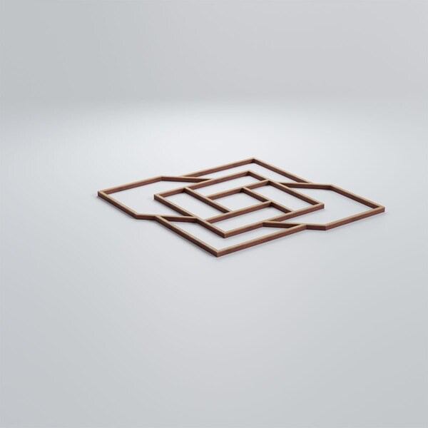Ekena Millwork Medium Loveland Decorative Fretwork Wood Wall Panels, Birch, 15 3/8"W x 15 3/8"H x 3/8"T - WALW16X16X0375LLDBI