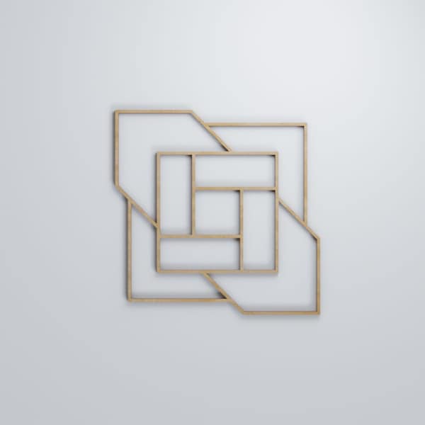 Ekena Millwork Medium Loveland Decorative Fretwork Wood Wall Panels, Birch, 15 3/8"W x 15 3/8"H x 3/8"T - WALW16X16X0375LLDBI