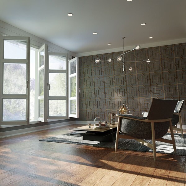 Ekena Millwork Medium Loveland Decorative Fretwork Wood Wall Panels, Birch, 15 3/8"W x 15 3/8"H x 3/8"T - WALW16X16X0375LLDBI