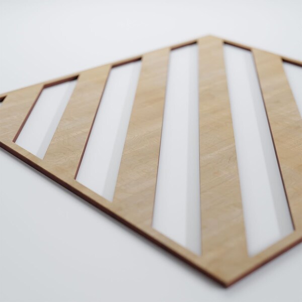 Ekena Millwork Large Rothwell Decorative Fretwork Wood Wall Panels, Hickory, 23 3/8"W x 23 3/8"H x 3/8"T - WALW24X24X0375RTWHI