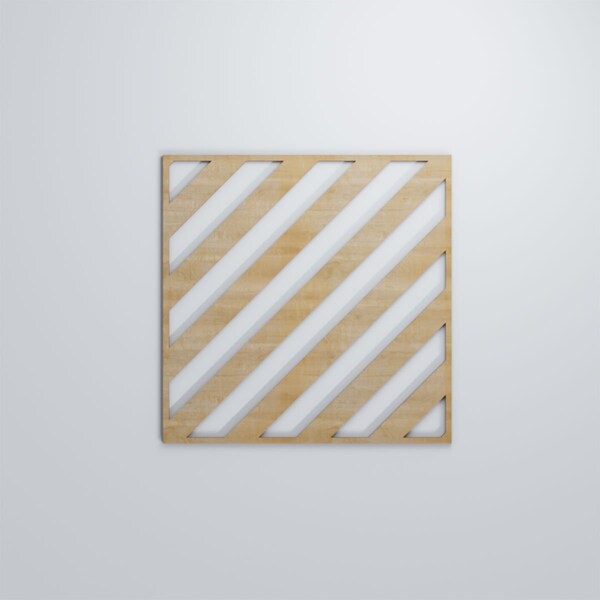 Ekena Millwork Large Rothwell Decorative Fretwork Wood Wall Panels, Hickory, 23 3/8"W x 23 3/8"H x 3/8"T - WALW24X24X0375RTWHI