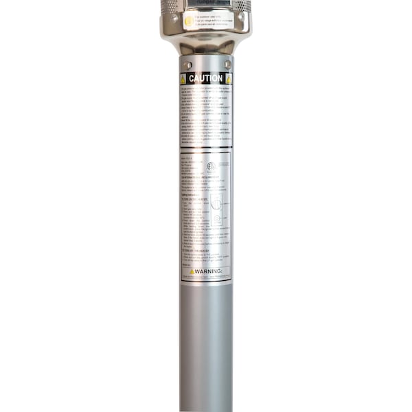 Flash Furniture Round Outdoor Patio Heater - Silver -7.5 Feet Tall - NAN-HSS-AGH-SL-GG