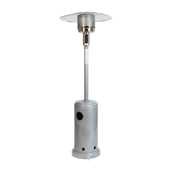 Flash Furniture Round Outdoor Patio Heater - Silver -7.5 Feet Tall - NAN-HSS-AGH-SL-GG