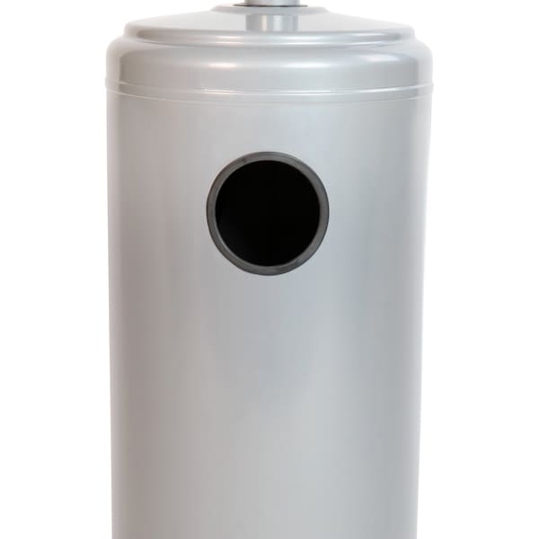 Flash Furniture Round Outdoor Patio Heater - Silver -7.5 Feet Tall - NAN-HSS-AGH-SL-GG