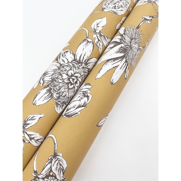 York Wallcoverings Passion Flower Toile Harvest Wallpaper - RT7855