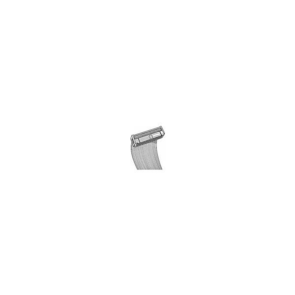 Conector de placa FCI, 34 contactos, 2 filas, hembra, paso de 0.1 pulgadas, terminal IDC, bloqueo, azul - 66900-334LF
