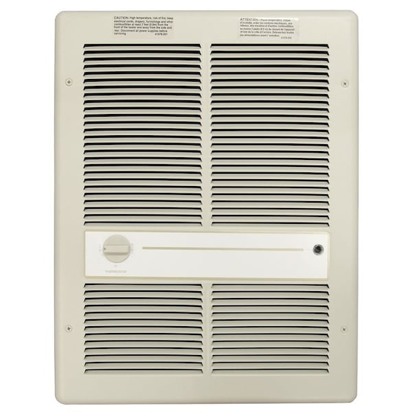 Tpi TPI HF3315TRP Heater, Fan Forced Heater, 5120 to 10,240 Btu, 208/240 V, 10.8/12.5 A, Ivory - HF3315TRP