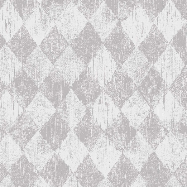 Manhattan Comfort Nottingham, Vinyl Harlequin In White And Silver Wallpaper, 205 In X 33 Ft = 56 Sq Ft - NOTTINGHAM