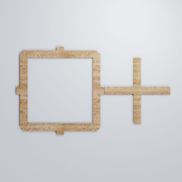 Ekena Millwork Large Carlisle Decorative Fretwork Wood Wall Panels, Red Oak, 40 7/8"W x 23 3/8"H x 3/8"T - WALW24X24X0375CARRO
