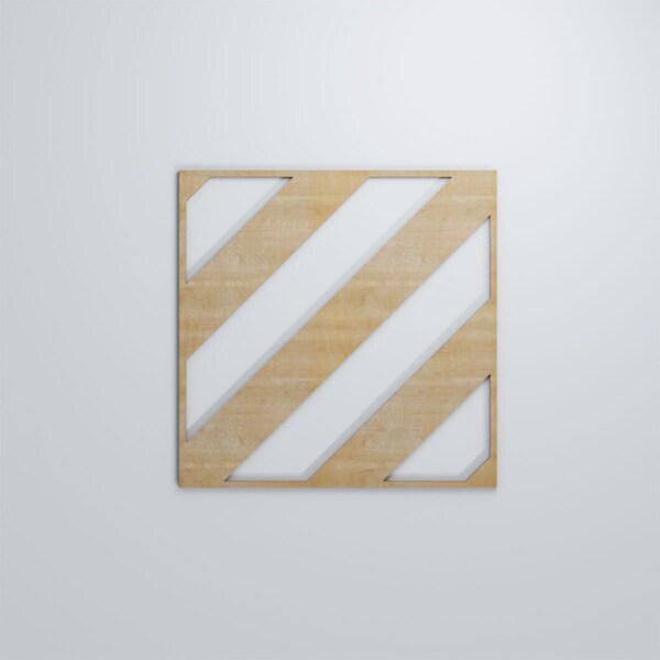 Ekena Millwork Large Strymon Decorative Fretwork Wood Wall Panels, Birch, 23 3/8"W x 23 3/8"H x 3/8"T - WALW24X24X0375STRBI