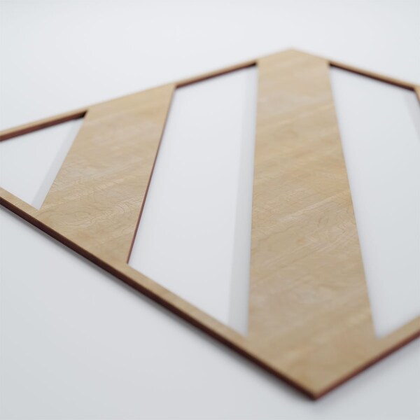 Ekena Millwork Large Strymon Decorative Fretwork Wood Wall Panels, Birch, 23 3/8"W x 23 3/8"H x 3/8"T - WALW24X24X0375STRBI