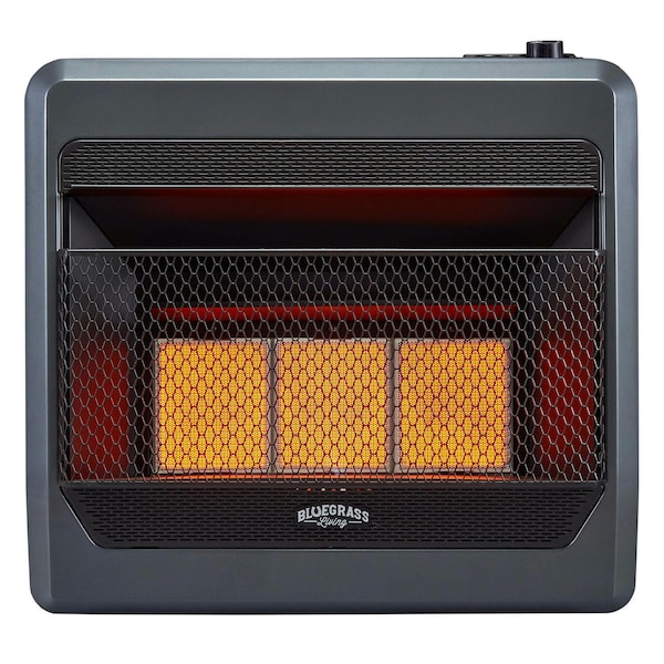 Bluegrass Living Natural Gas Vent Free Infrared Gas Space Heater With Blower And Ba - B30TNIR-BB