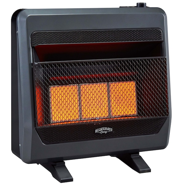Bluegrass Living Natural Gas Vent Free Infrared Gas Space Heater With Blower And Ba - B30TNIR-BB