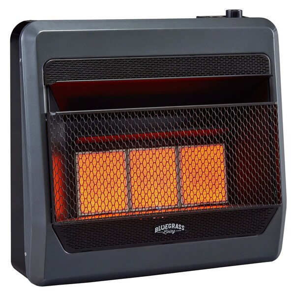 Bluegrass Living Natural Gas Vent Free Infrared Gas Space Heater With Blower And Ba - B30TNIR-BB