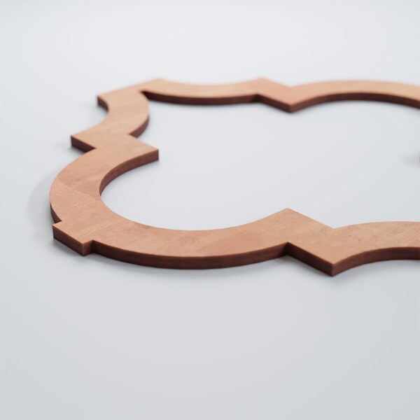Ekena Millwork Medium Marrakesh Decorative Fretwork Wood Wall Panels, Cherry, 15 3/8"W x 15 3/8"H x 3/8"T - WALW16X16X0375MRKCH