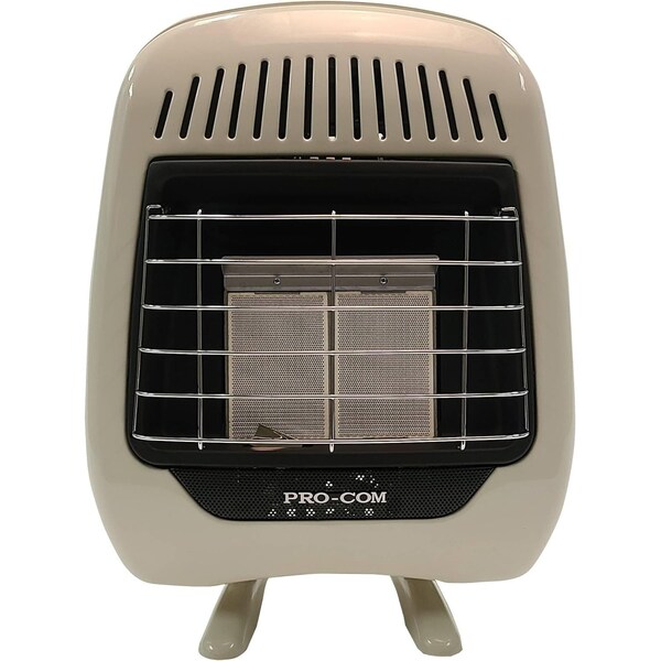 Procom Heating Vent Free Portable Indoor Space Heater 10,000 BTU, Single Fuel 1lb Propane Cylinder - MPL100HPE