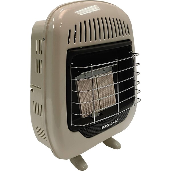 Procom Heating Vent Free Portable Indoor Space Heater 10,000 BTU, Single Fuel 1lb Propane Cylinder - MPL100HPE