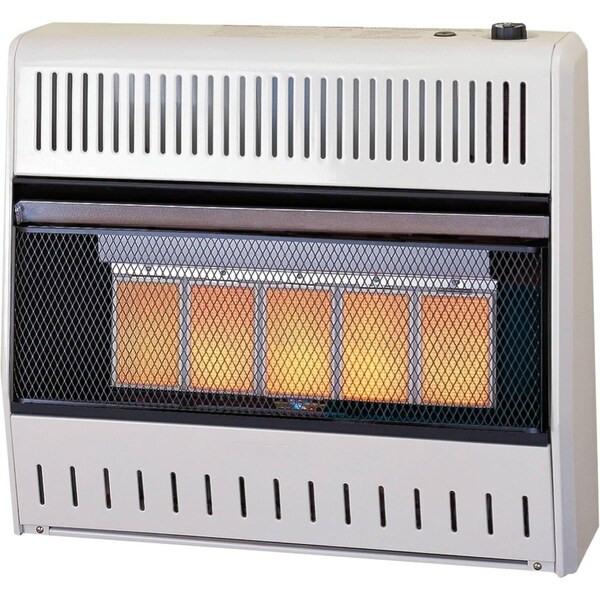 Procom Heating Natural Gas Ventless Infrared Plaque Heater with Base Feet, 30,000 BTU, T-Stat Control - MN300TPA-B