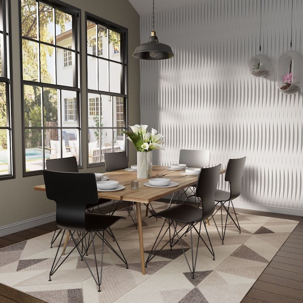 Ekena Millwork 6inW x 24inH x 1inT  EdgeCraft Caspian Style Seamless Wall Tile, 8PK - WPPVC06X24ECA8