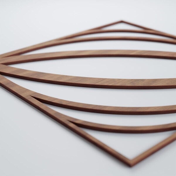 Ekena Millwork Large Otis Decorative Fretwork Wood Wall Panels, Walnut, 23 3/8"W x 23 3/8"H x 3/8"T - WALW24X24X0375OTSWA