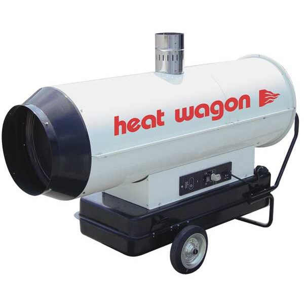 Heat Wagon Portable Oil and Kerosene Torpedo Heater, 254,400 BtuH, #1 Diesel, #2 Diesel, Jet A, JP-8, Kerosene - HVF310