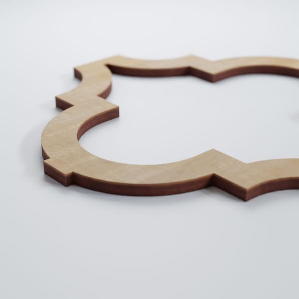Ekena Millwork Small Marrakesh Decorative Fretwork Wood Wall Panels, Birch, 11 3/8"W x 11 3/8"H x 3/8"T - WALW12X12X0375MRKBI